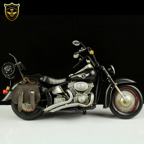 仿真16兵人手办摩托车模型金属