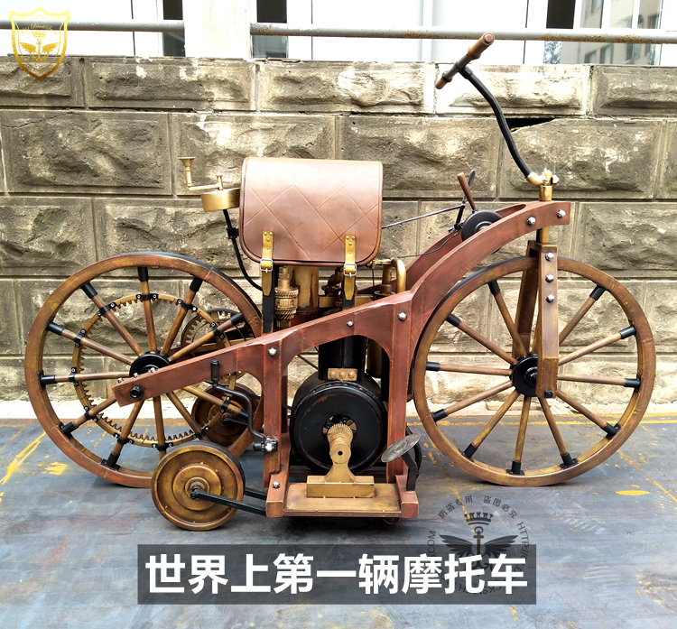纯手工铁艺世界酒吧摩托车模型