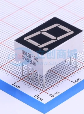 SM420561N插件DIP10 0.56英寸一位超高亮红色共阴LED数码管显示屏
