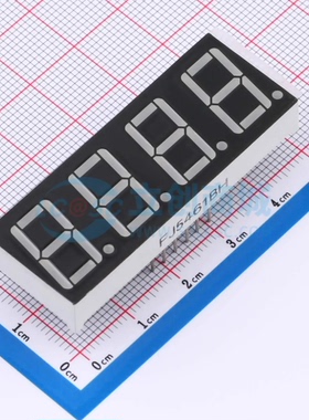 LED数码管 FJ5461BH 纯红 插件 4位 红色 共阳极 电子元器件配单