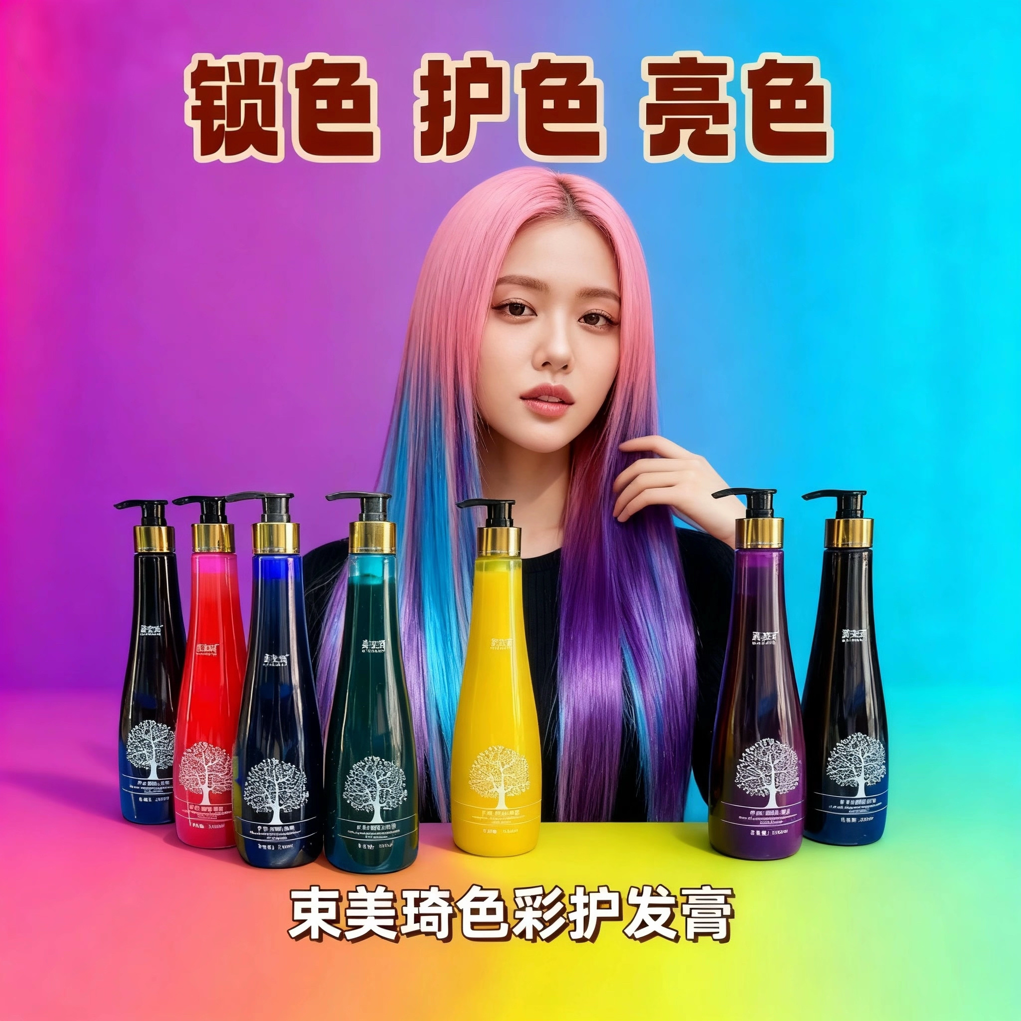 韩国发剂美束琦发色护理发廊打蜡膏乐丝珠光闪耀焗油腊指甲油