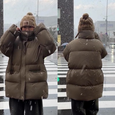 iamstudio 美总私服定制 1031中长款小立领防风雪保命款羽绒服