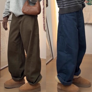 磨毛小镰刀休闲裤 iamstudio 成衣染色自然做旧6950梨形身材bi入