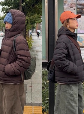 iamstudio 新型防雨雪面料 1685超显瘦保暖连帽排骨羽绒服