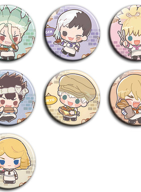 Dr.STONE 石纪元动漫徽章58mm胸章别针二次元周边吧唧定制挂件G款