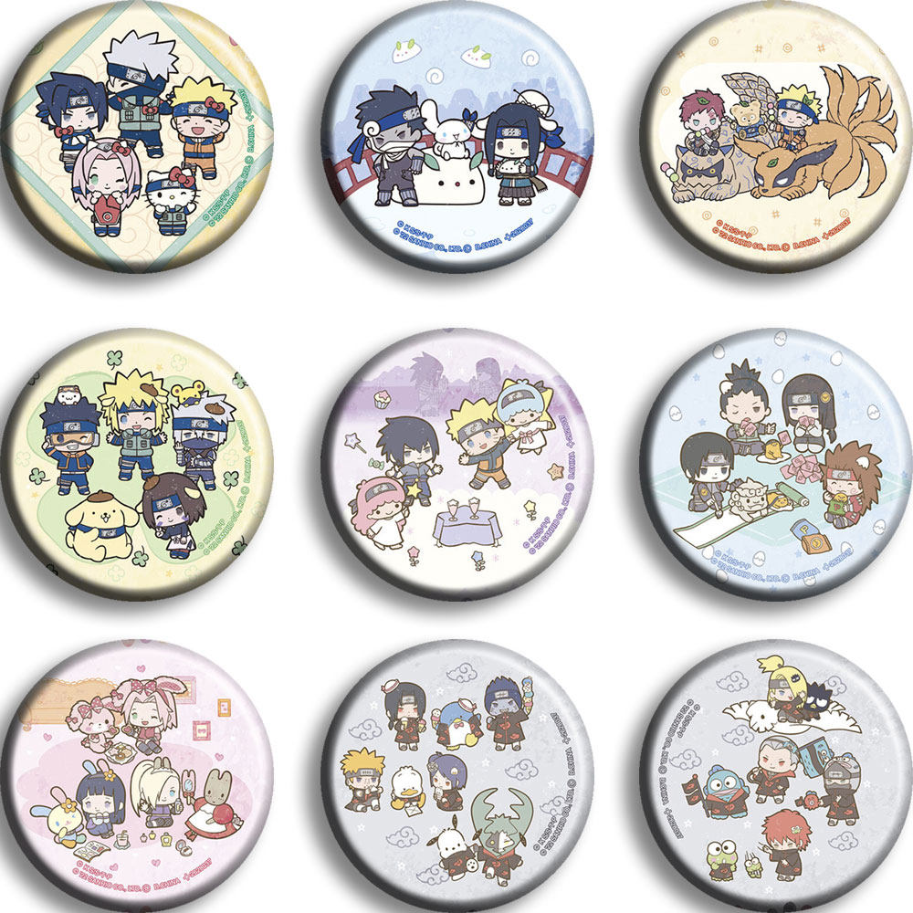 火影忍者动漫吧唧徽章二次元周边naruto鸣人蝎佐助我爱罗三丽鸥