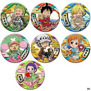 海贼王动漫周边cos吧唧 罗草帽海贼团路飞乔巴索隆挂件胸章徽章A+