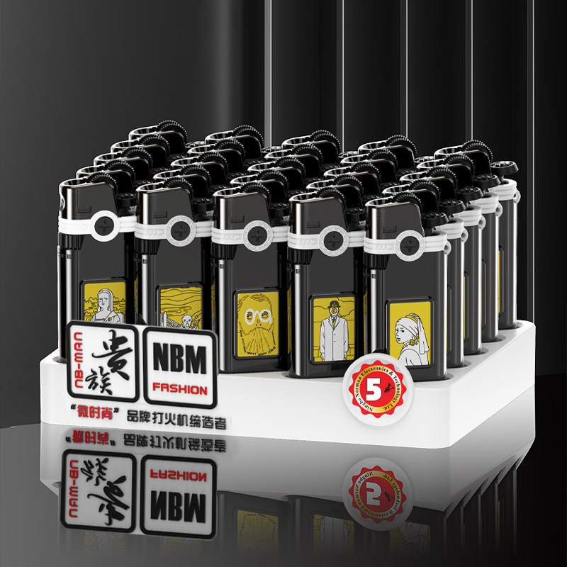 金属打火机砂轮明火整盒齿轮一次性家用滑轮火石广告定制订做印字