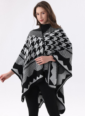 Shawl cape slit women's thick ethnic Lijiang tourism Qianni