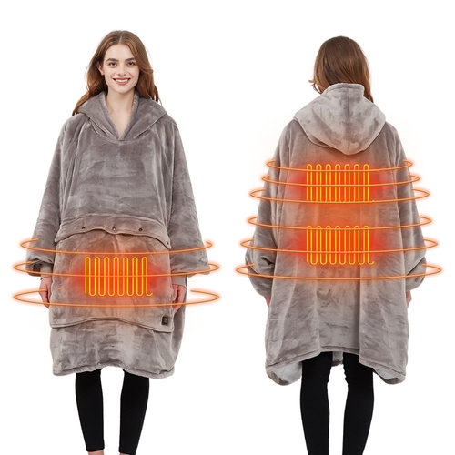 Hooded Lazy Man Blanket Heat Up Large Size Wearable Blanket