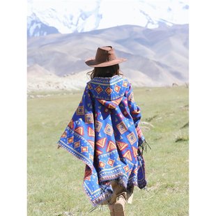 cloak Lijiang Northwest Ethnic outfit shawl tourism hat