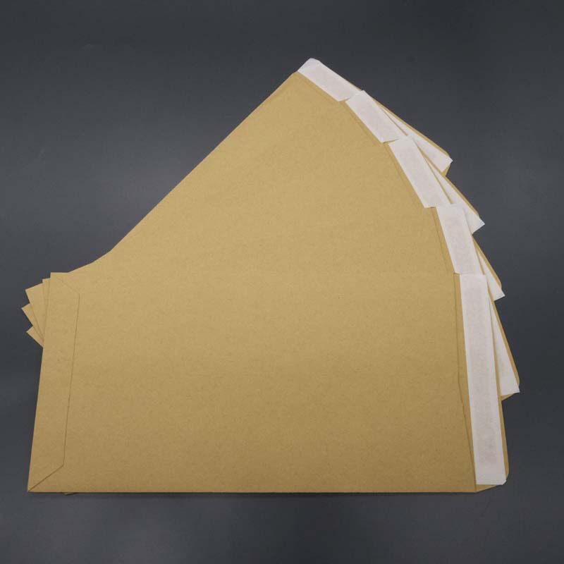 a4/a9号牛皮纸信封袋 空白带双面胶自粘票据文件袋商务封套定制