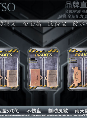CTSO烧结金属碟刹片适用飞翎魅影450 19年-21年款跑车耐磨刹车片