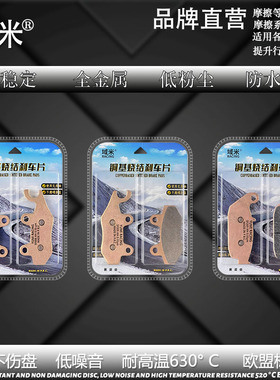 域米 适用大运PTG200X PTG300X 烧结高性能刹车片陶瓷耐磨碟刹片