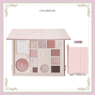 高光腮红一体彩妆盘 正品 colorrose浮雕眼影新款 眼影盘2024新款
