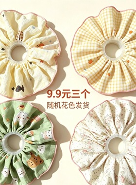 原创手作枕头发圈甜美可爱天鹅湖婴儿蓝发圈头绳头绳软软糯糯