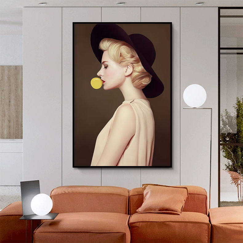 轻奢人物客厅装饰画过道走廊服装店样板房画酒店卧室床头墙壁挂画