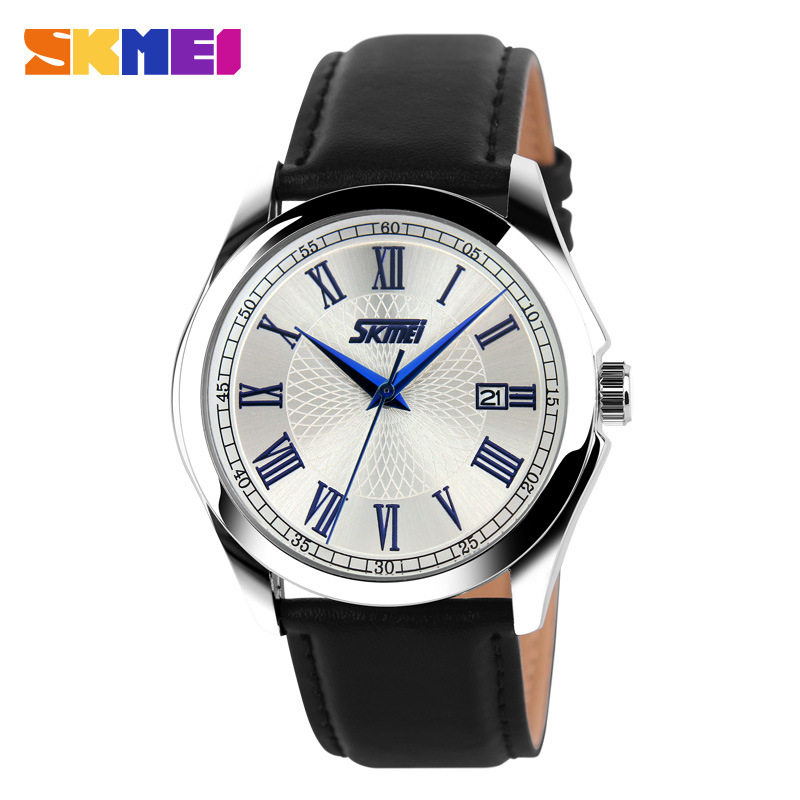 时刻美罗马手表防水商务男士石英表国产时尚男表腕表休闲皮带男表