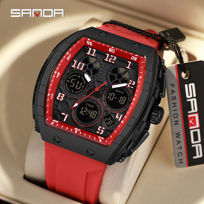 SANDA Bestseller-Luminous Barrel-shaped Electronic Watch