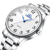 大数字清晰防水老人手表爸爸妈妈简约12数字学生男表女表考试腕表