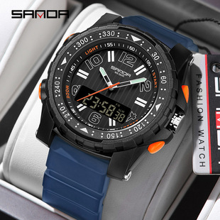 手表学生个性 户外运动登山男士 游泳防水电子表潮 时尚 三达新品