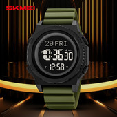 时刻美潮流多功能男士 防水手表户外休闲夏令时多组闹钟倒计时腕表