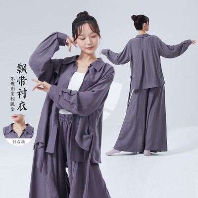 舞者之歌新款宽松长袖飘逸衬衣