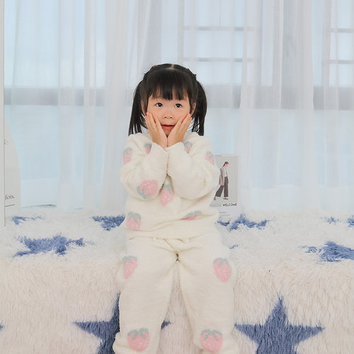 珊瑚绒睡衣儿童冬季休闲可爱