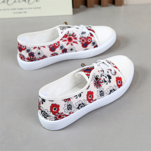 新款 休闲学生百搭运动板鞋 帆布鞋 透气时尚 女老北京布鞋 2026春夏季