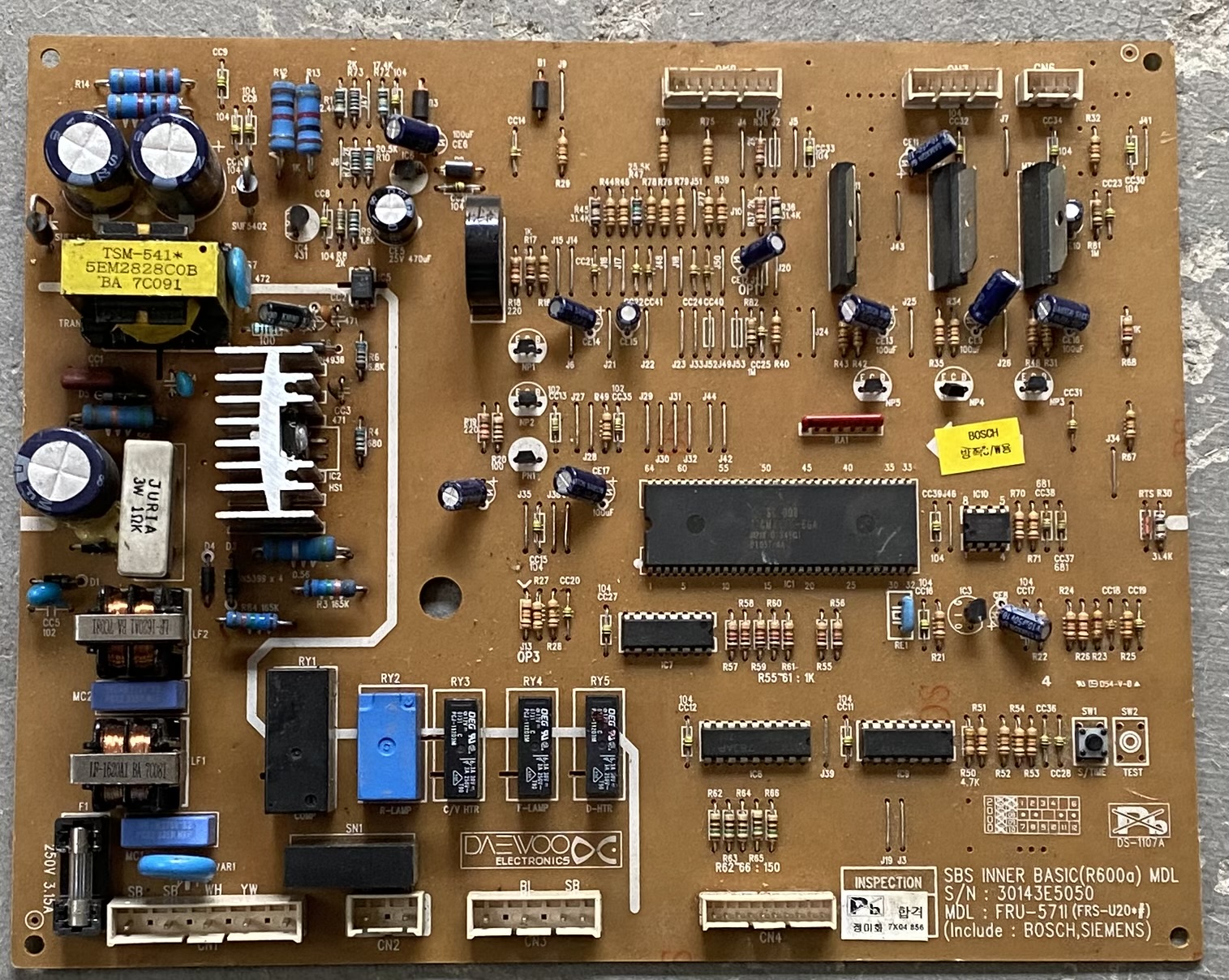 西门子冰箱 KA56NV10TI 电脑板 主板 控制板 FRU-571 30143E5050