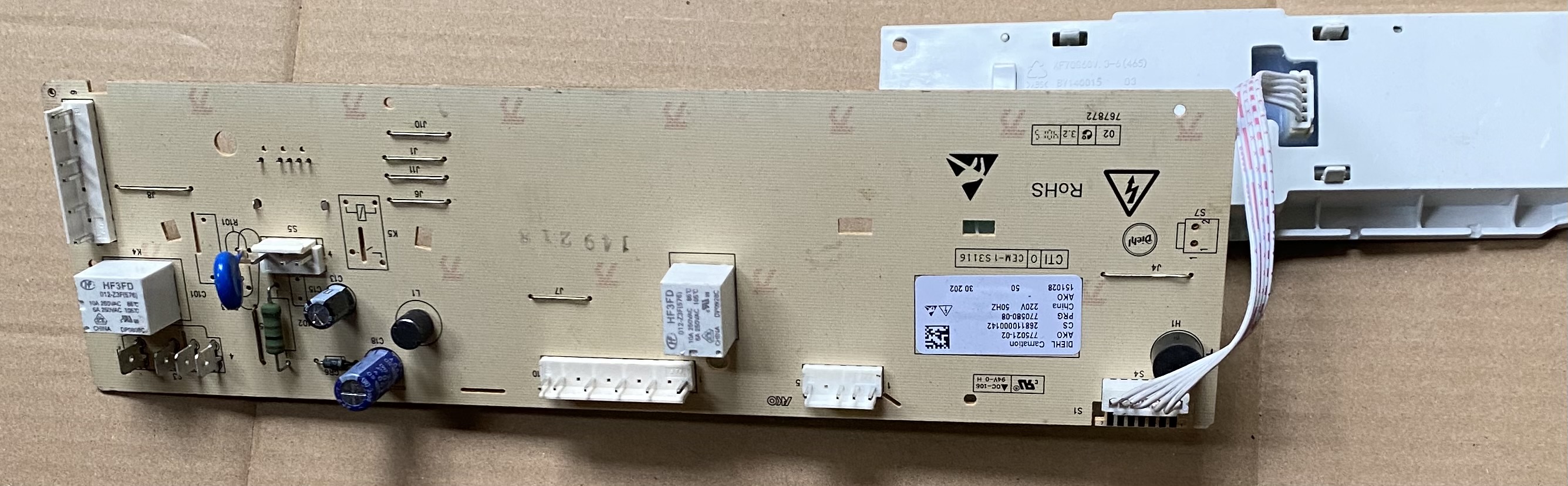 适用于格兰仕滚筒洗衣机主板GL:268110000142 UG612 XQG60-F7312v