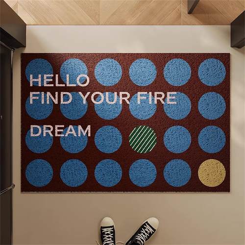 中古风入户门地垫家用大门口