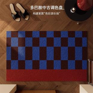 复古轻奢丝圈地垫入户门垫2025新款 进门防滑蹭土耐脏脚垫可裁剪