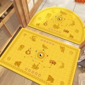 入户门地垫五帝钱七星大门口防滑脚垫子进门玄关五行风水发财地毯