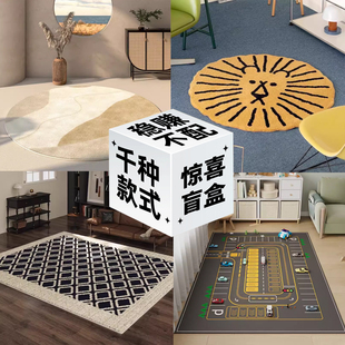 微瑕疵地毯盲盒清仓客厅卧室床边地垫家用进门耐脏入户进门口脚垫