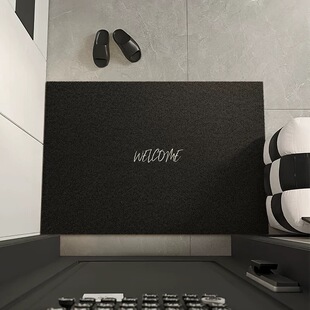 丝圈地垫入户门地毯高级感黑色家用蹭土可裁剪防滑进门口脚垫天津