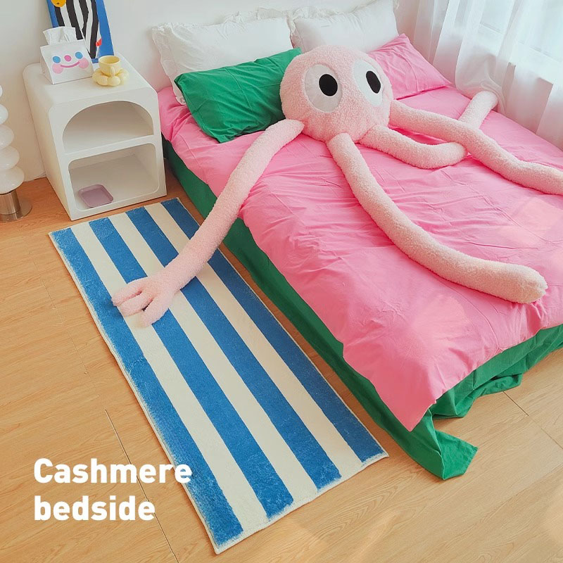 2025新款卧室床边毯仿羊绒地毯