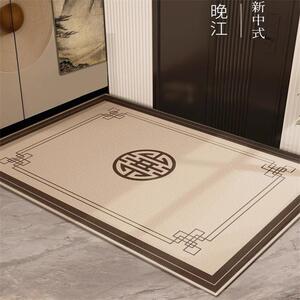 新中式入户门地垫2023新款进门口地毯高级感迎宾玄关走廊别墅脚垫