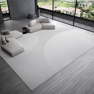 意式客厅地毯轻奢极简高级感茶几毯家用卧室床边毯书房免洗可定制