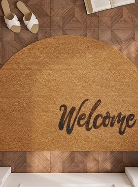 2025新款入户门地垫黄色玄关脚垫轻奢高级感地垫蹭土除尘防滑地毯