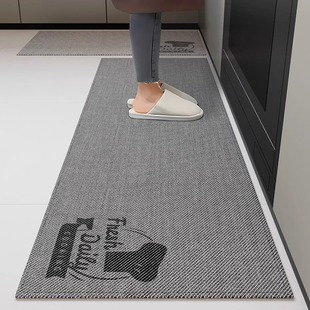 2025新款 厨房地垫防油防滑地垫高端家用耐脏脚垫长条专用吸水地毯