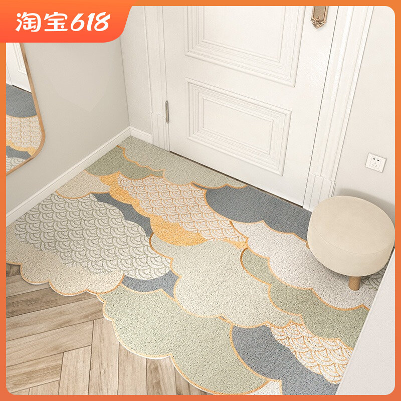 云朵丝圈地垫入户门垫进门家用蹭土脚垫子室内外大门口地毯可剪裁,居家布艺,入户地垫,淘宝优惠券,粉丝福利购,淘宝优惠卷
