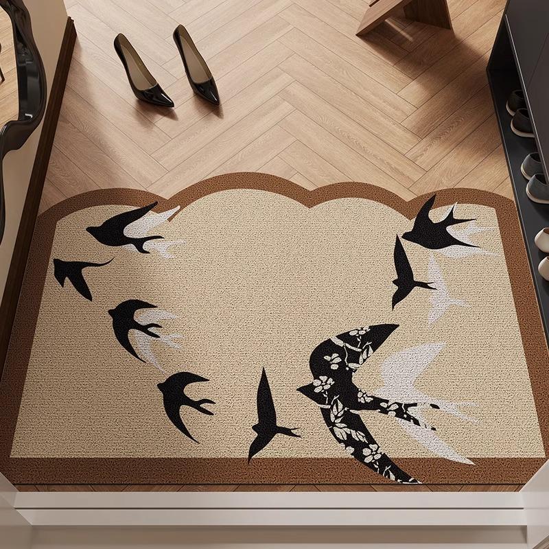 中式入户地垫丝圈进门防滑脚垫