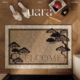 入户门垫进门口丝圈地垫高级感耐脏防滑加厚进门外可剪裁新款 脚垫