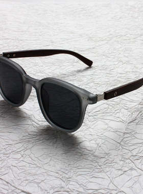 新款日韩风vintage文艺复古偏光太阳眼镜潮男女木纹防紫外线墨镜