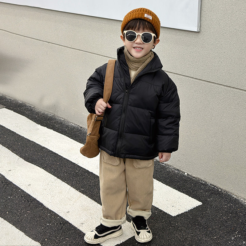 男童轻薄羽绒服冬季2025新款儿童冬装保暖外套宝宝短款小童装棉服