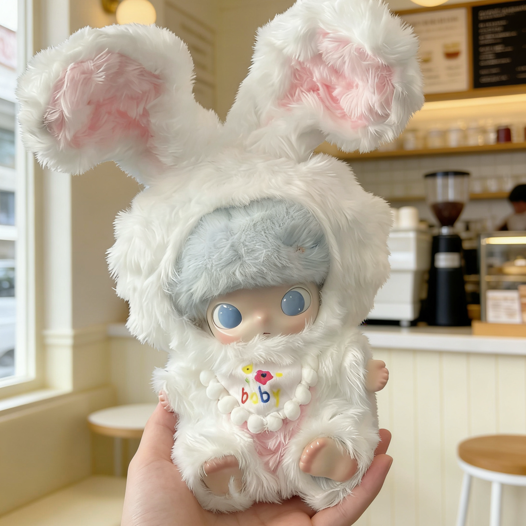 Dimoo新生日记娃衣 绿色毛绒兔子娃衣套装dimoo衣服替换装仅娃衣,模玩/动漫/周边/娃圈三坑/桌游,潮玩娃衣,淘宝优惠券,粉丝福利购,淘宝优惠卷