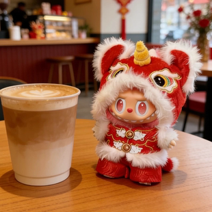 labubu拜年服娃衣拉布布一二三代通用衣服新年服可爱着替喜庆