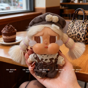 CRYBABY哭娃度假Vacation搪胶毛绒沙滩小憩美拉德色系背带裤 着替