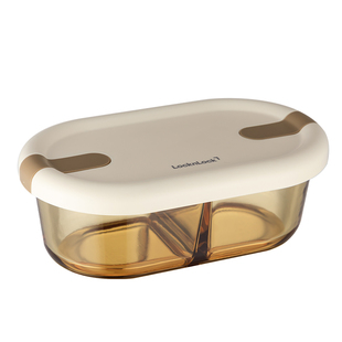 乐扣乐扣玻璃保鲜盒微波炉耐热玻璃饭盒学生上班族便当盒700ML